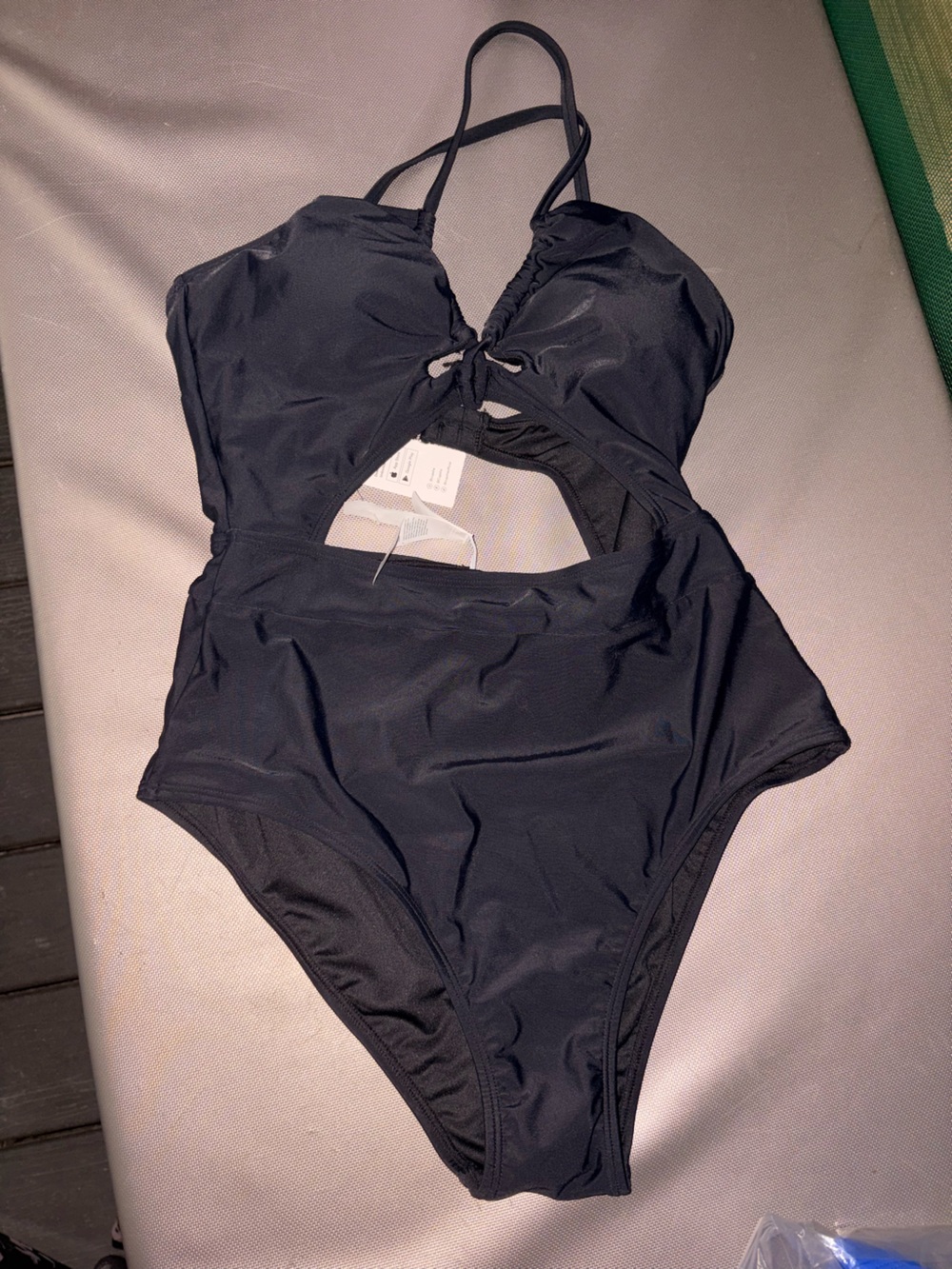 Black One-Piece Swimsuit